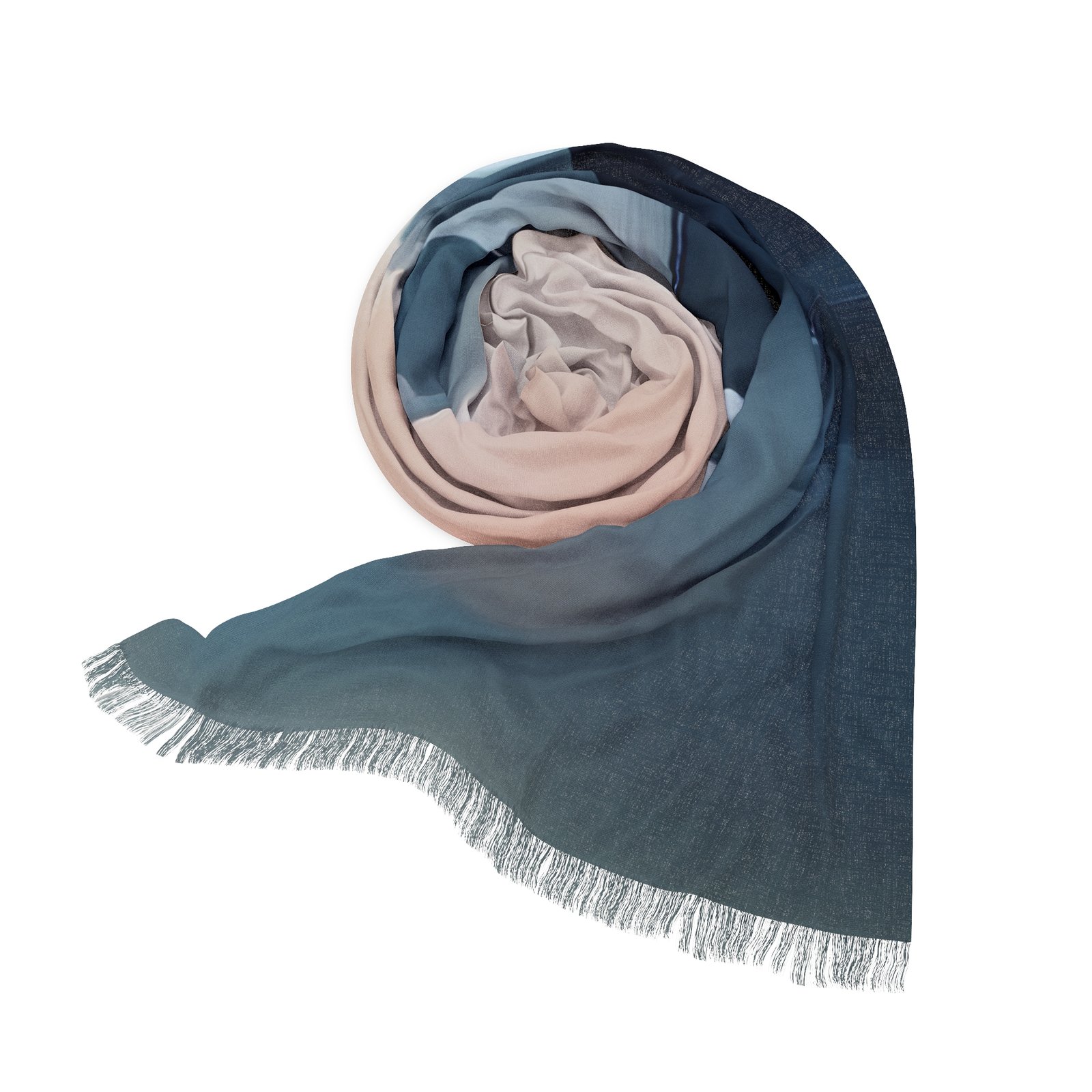 Elegant Abstract Light Scarf, Trendy Fashion Accessory, Perfect Gift for Her, Boho Chic Scarf, Summer Wrap, Beach Day - Image 3