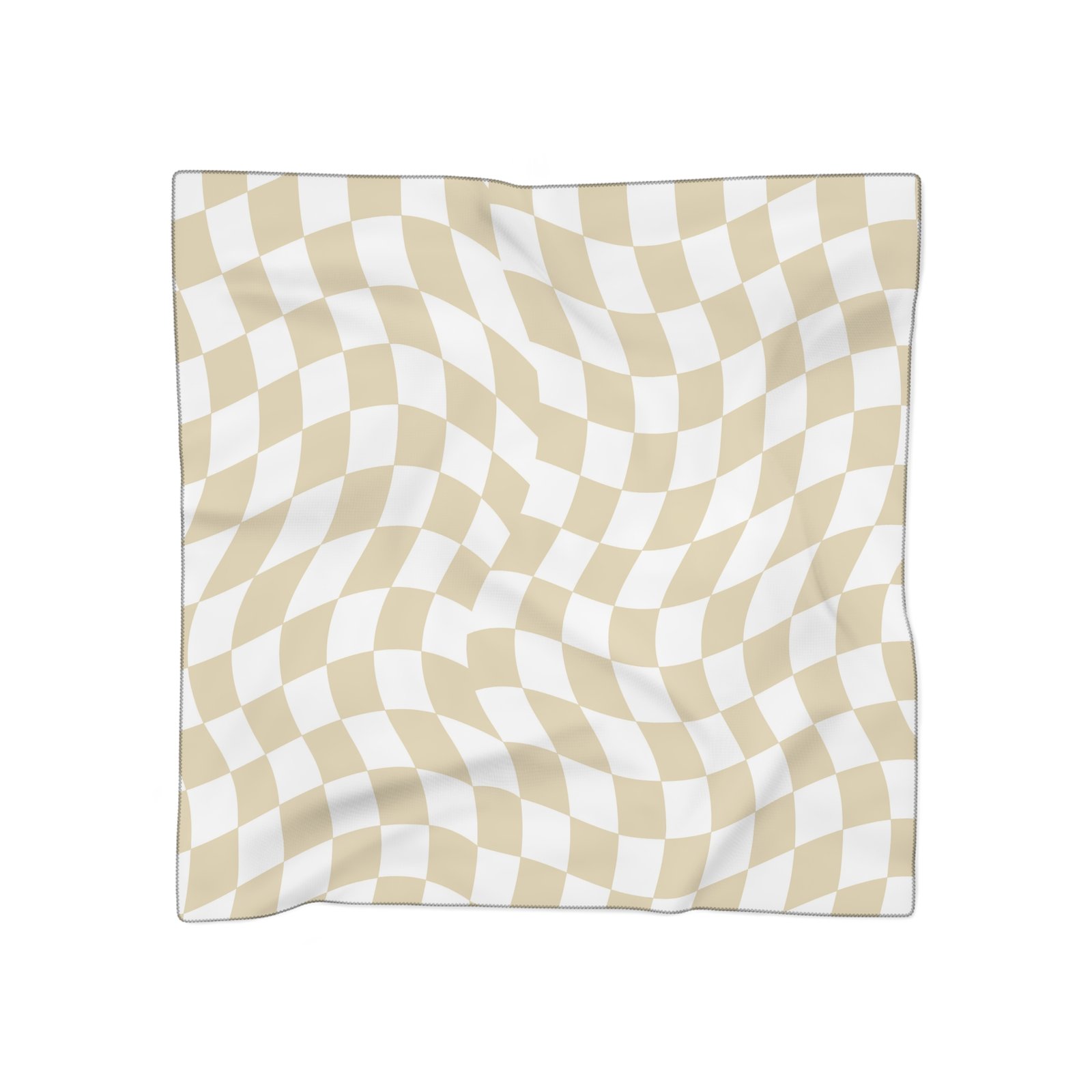 Elegant Checkered Poly Scarf, Chic Fashion Accessory, Stylish Gift for Her, Trendy Neck Wrap, Perfect for Fall & Winter