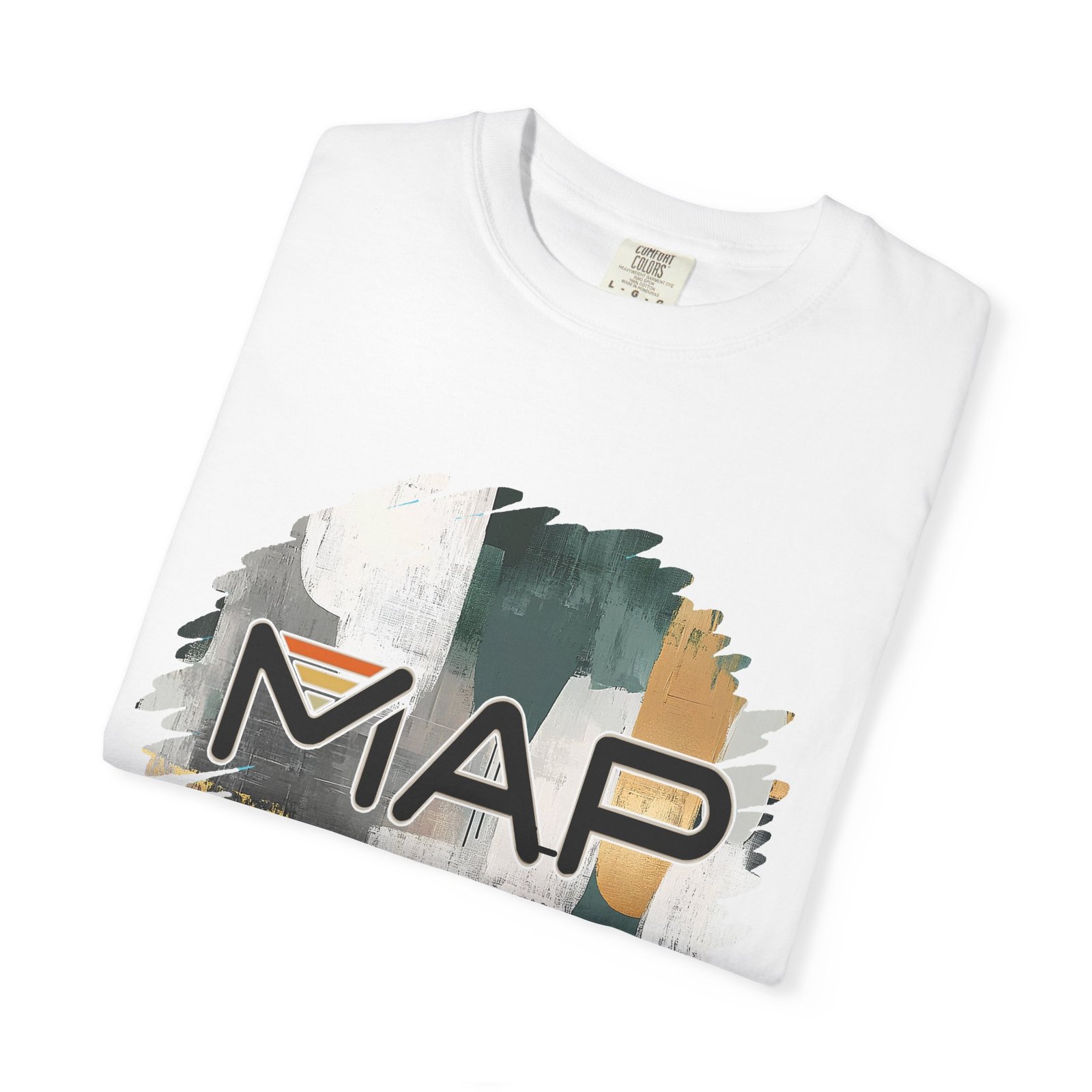 Map-Inspired Unisex Garment-Dyed T-Shirt for Travel Lovers, Casual Wear, Gifts, Outdoor Adventures, Wanderlust Fashion - Image 3