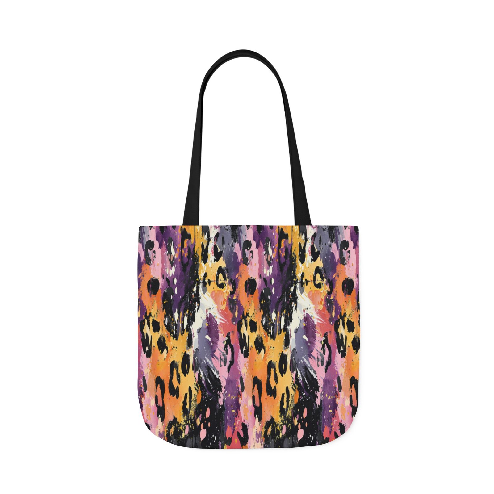 Vibrant Leopard Print Canvas Tote Bag, Colorful Shopping Bag, Stylish Everyday Tote, Eco-Friendly Gift, Beach or Grocery Bag - Image 47