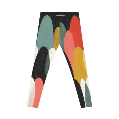 Colorful Abstract Women's Casual Leggings, Comfy Leggings, Everyday Wear, Yoga Pants, Workout Gear, Fashionable Activewear