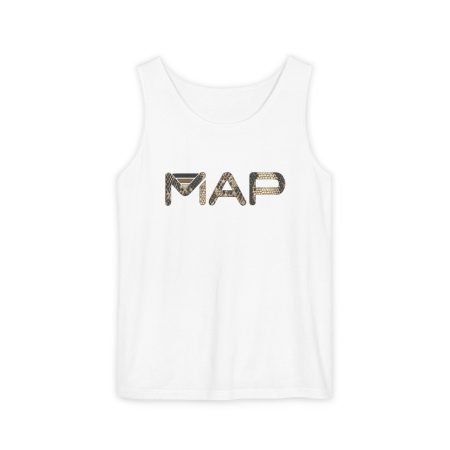 Stylish Unisex Tank Top, Trendy Summer Wear, MAP Graphic Tee, Casual Beach Essentials, Gift for Him or Her