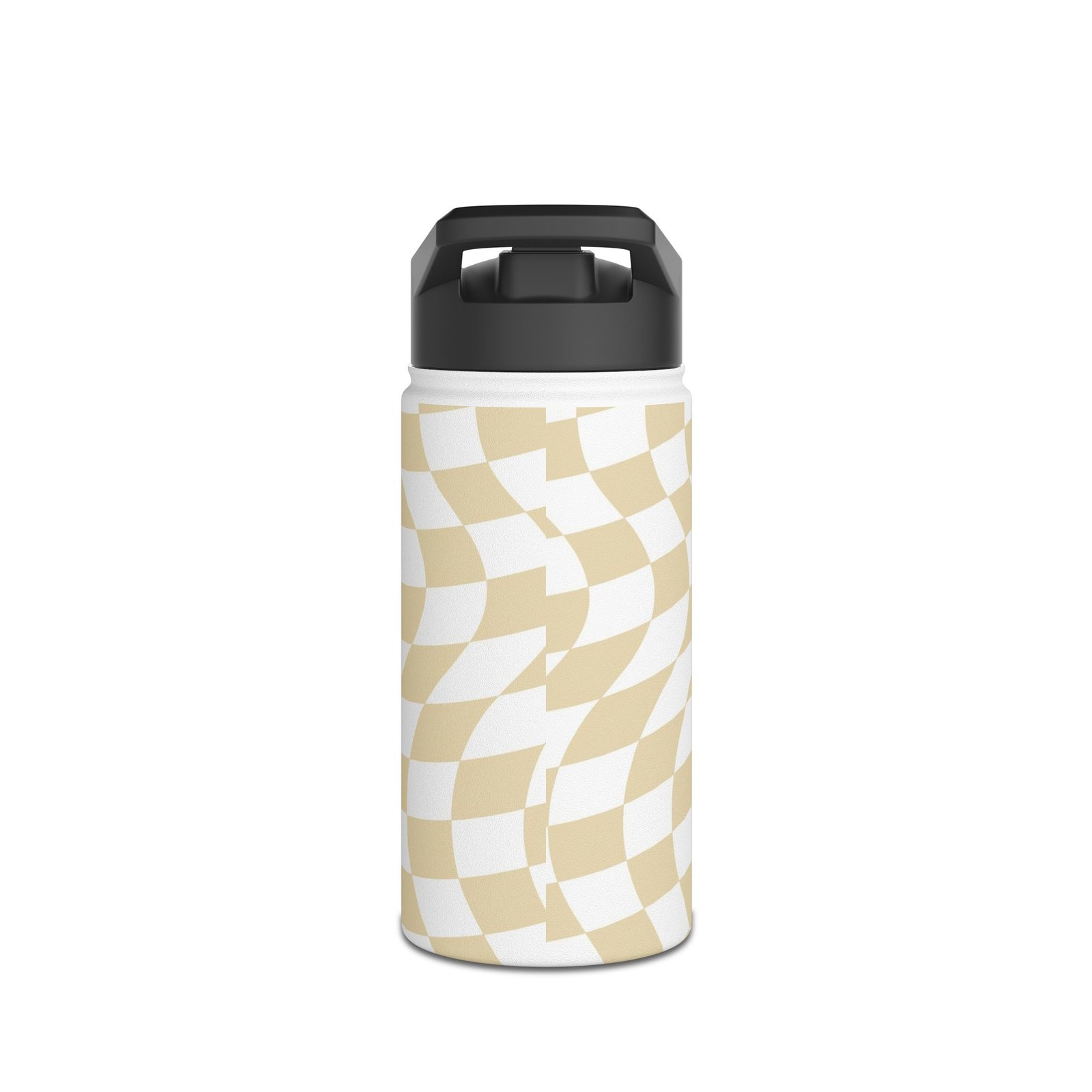 Wavy Pattern Stainless Steel Water Bottle, Stylish Hydration, Eco-Friendly Travel Mug, Unique Gift for Adventurers, Reusable Drink Container - Image 2