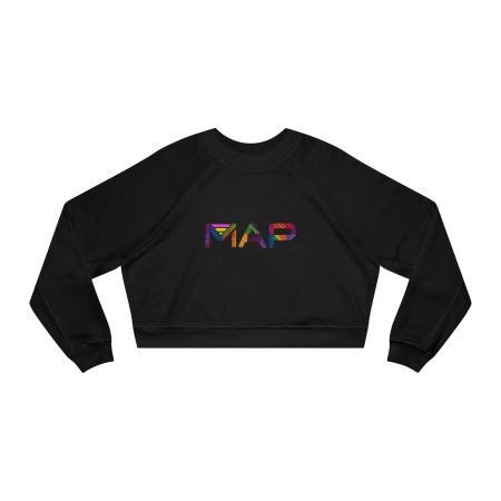 Colorful Women's Cropped Fleece Pullover - Trendy Streetwear, Cozy Lounge Wear, Gift for Her, Summer Layer, Unique Fashion