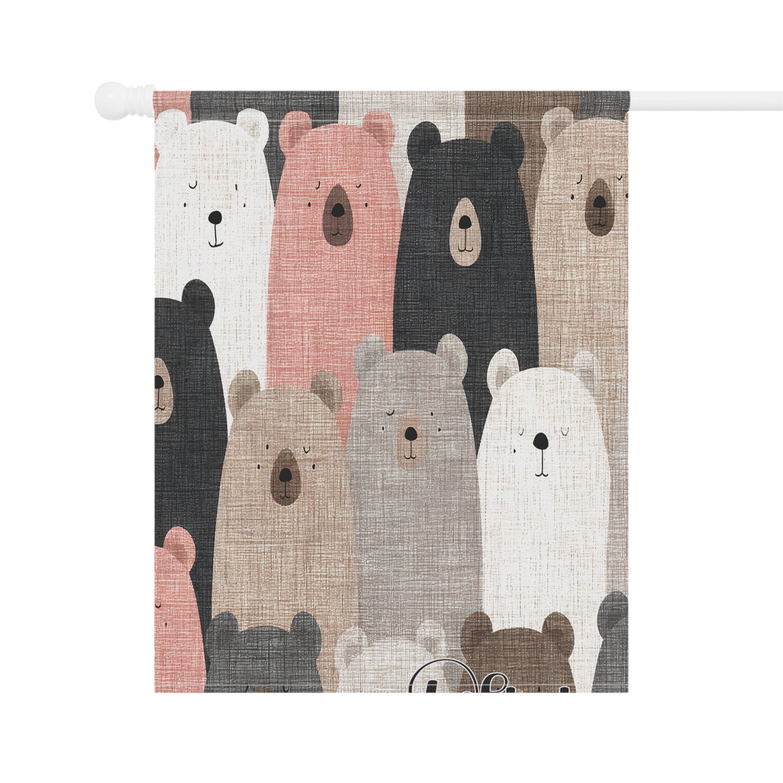 Cozy Bear Garden Banner, Cute House Decor, Outdoor Sign, Welcoming Flag, Animal Decor for Home, Gift for Nature Lovers, Seasonal Decoration - Image 6