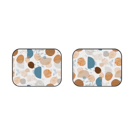 Stylish Car Mats (2x Rear) | Abstract Geometric Design for Auto Interior, Unique Gift for Car Lovers, Home Decor, Car Accessories