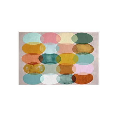 Colorful Outdoor Area Rug, Bohemian Style Mat for Porch, Patio, Deck, Garden, Home Decor