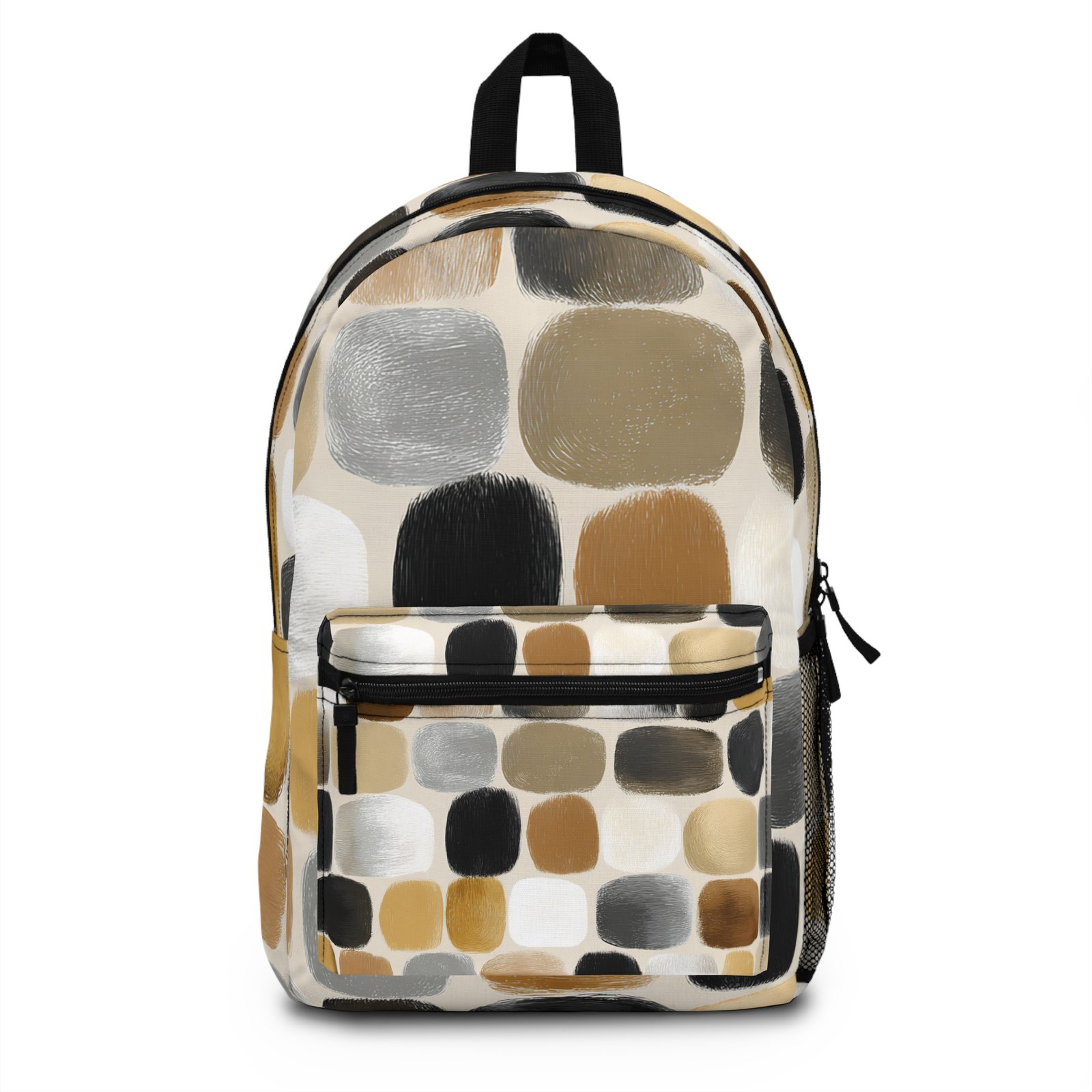 Chic Abstract Print Backpack | Stylish School Bag, Daily Use Backpack, Trendy Book Bag, Travel Ready Backpack, Unique Gift Idea