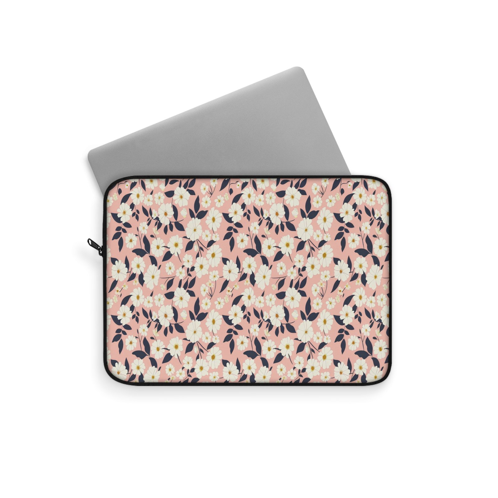Floral Laptop Sleeve - Stylish Tech Case, Perfect for Students, Graduates, Work, Birthdays, Gifts, Floral Print - Image 2