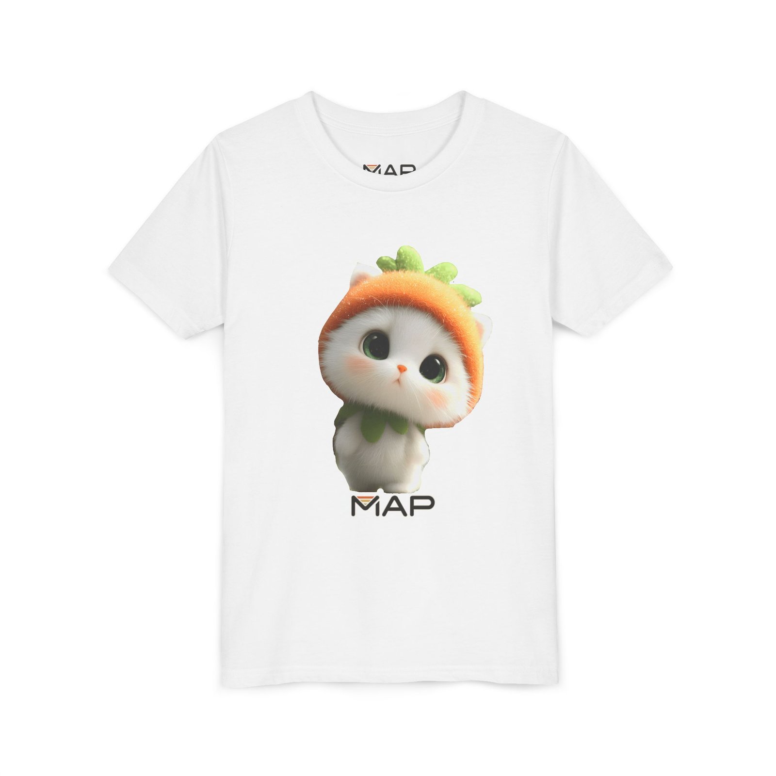 Cute Cat Character Youth Tee, Adorable Kids Shirt, Fun Graphic Tee, Gift for Cat Lovers, Playful Outfit for Any Occasion - Image 3