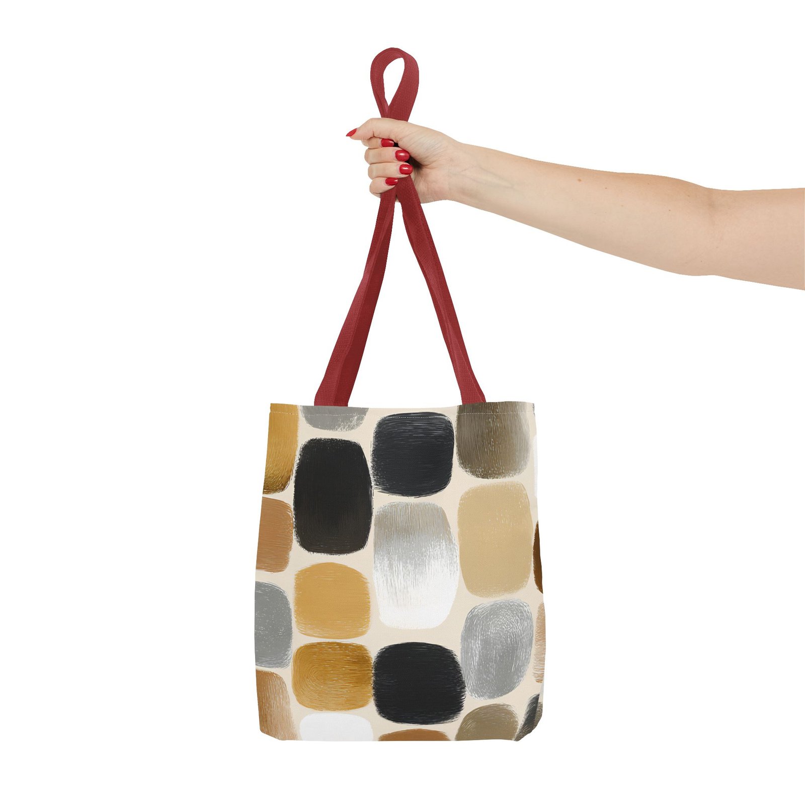 Chic Abstract Tote Bag, Stylish Reusable Shopping Bag, Fashionable Handbag for Everyday Use, Eco-Friendly Gift, Minimalist Tote - Image 16