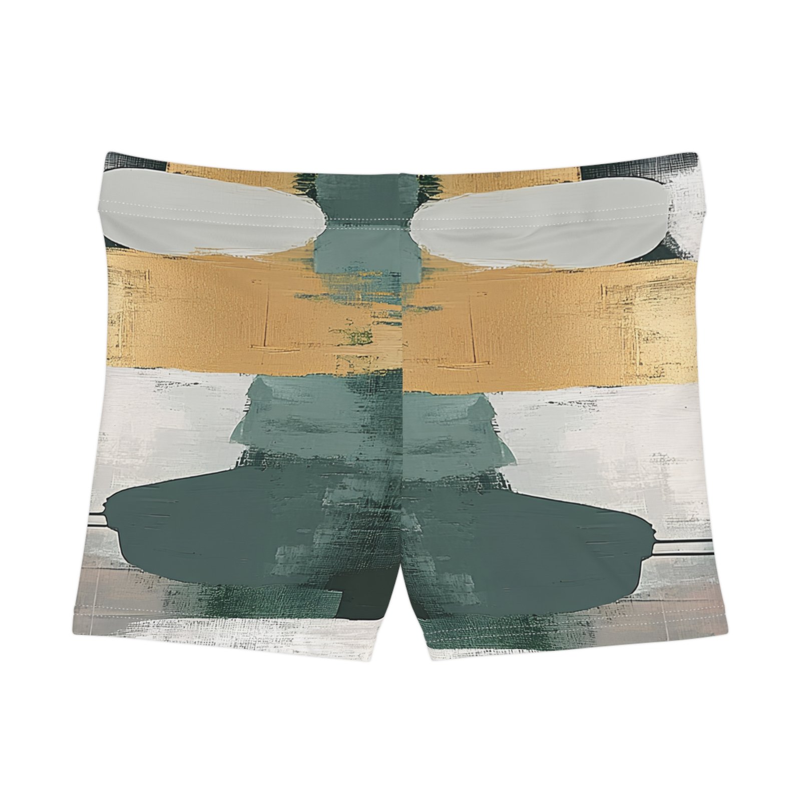 Abstract Women's Shorts, Summer Loungewear, Casual Activewear, Beach Essentials, Gift for Her, Bohemian Style - Image 2