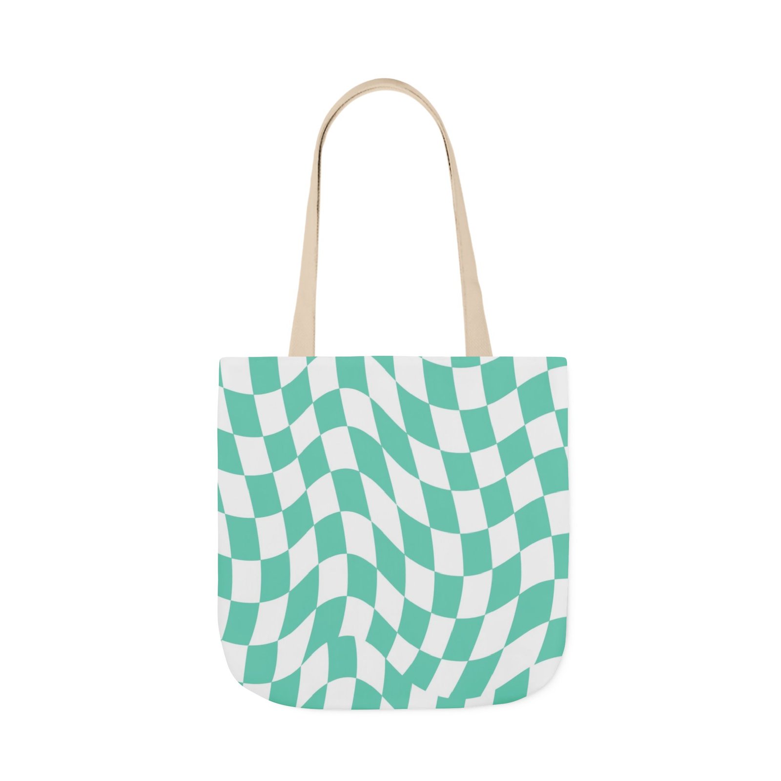 Trendy Checkered Canvas Tote Bag with 5-Color Straps, Eco-Friendly Shopping Bag, Stylish Beach Bag, Fashionable Gym Tote, Unique Gift Idea - Image 43