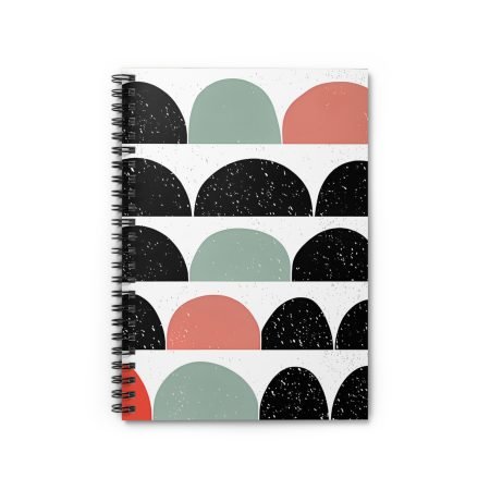 Stylish Ruled Spiral Notebook - Modern Design for Students, Journaling, Gifts, and Organization