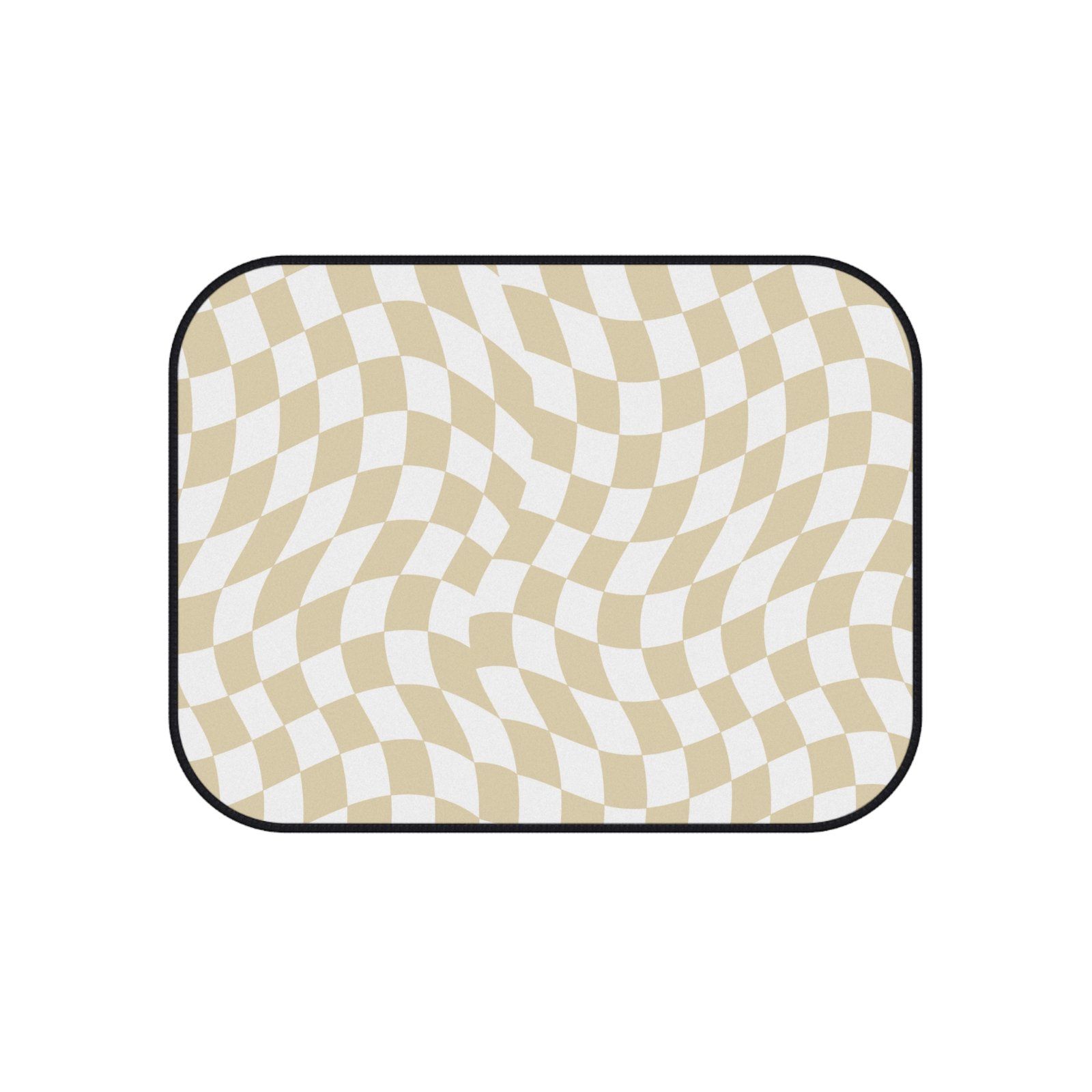 Stylish Checkered Car Mats Set, Trendy Floor Mats for Cars, Unique Car Accessories, Gift for Car Lovers, Funky Car Decor - Image 4