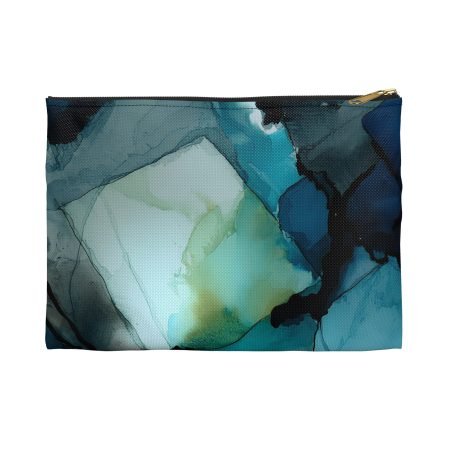 Artistic Accessory Pouch, Stylish Makeup Bag, Travel Organizer, Unique Gift for Her, Modern Decor