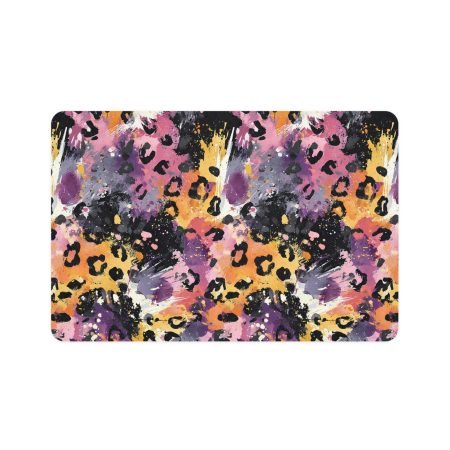 Colorful Animal Print Pet Food Mat | Stylish Dog Cat Bowl Mat, Waterproof Feeding Mat, Pet Accessories, Home Decor, Gift Ideas