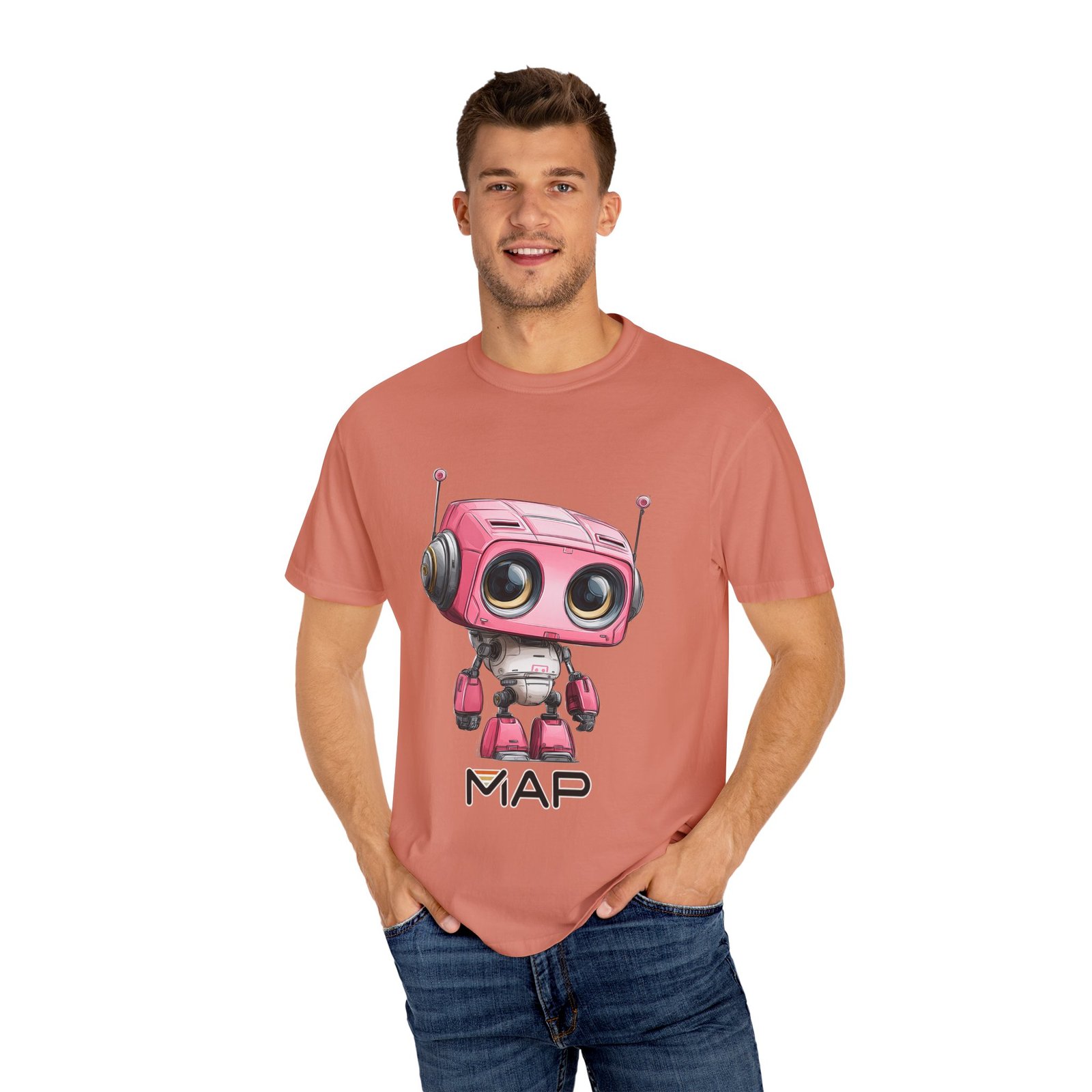 Whimsical Robot T-shirt - Fun Graphic Tee for Kids and Adults, Gift for Tech Lovers, Birthdays, Casual Wear, Unique Design - Image 8