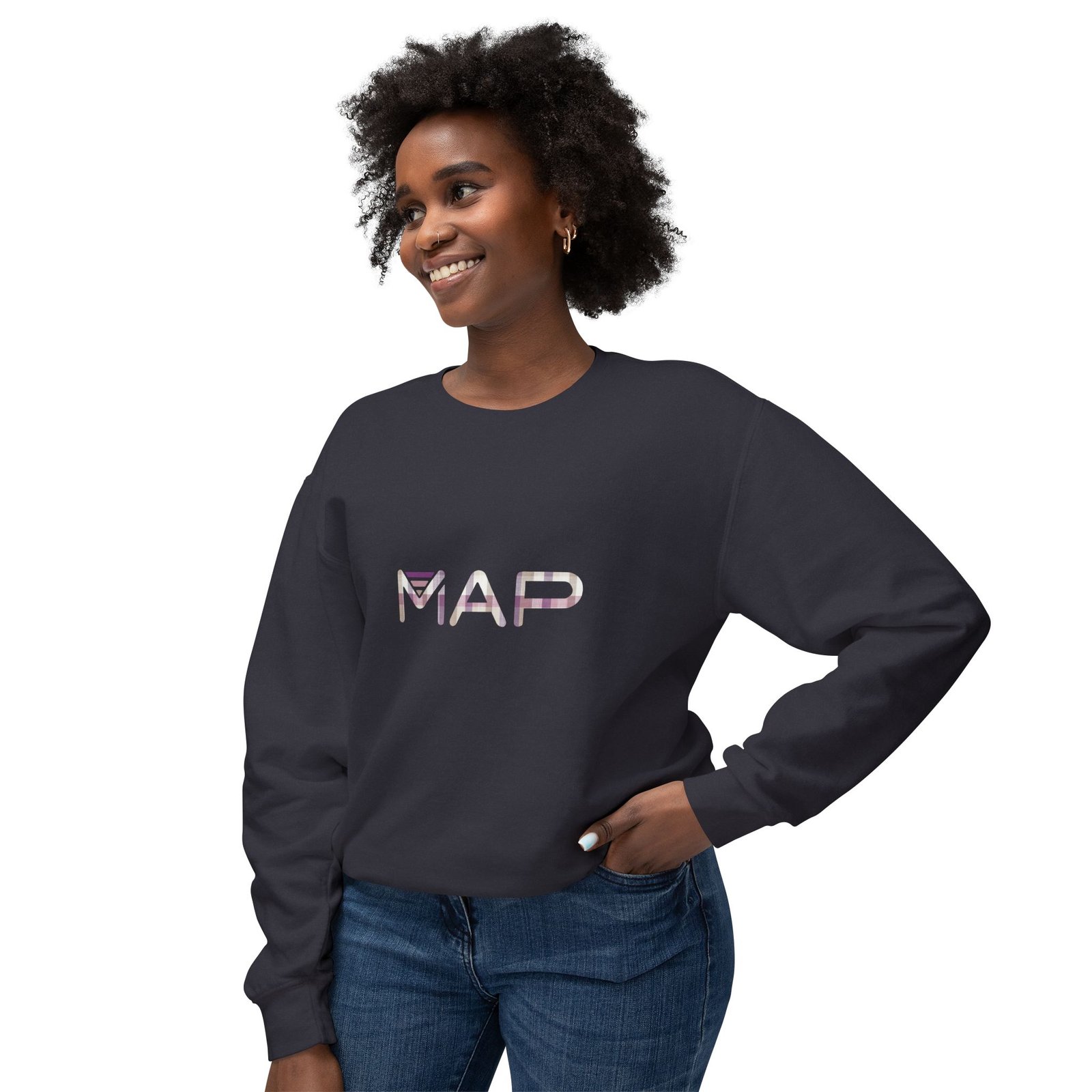Map-Inspired Unisex Crewneck Sweatshirt | Casual Wear, Gift for Adventurers, Travel Inspiration, Lightweight Pullover, Everyday Style - Image 19