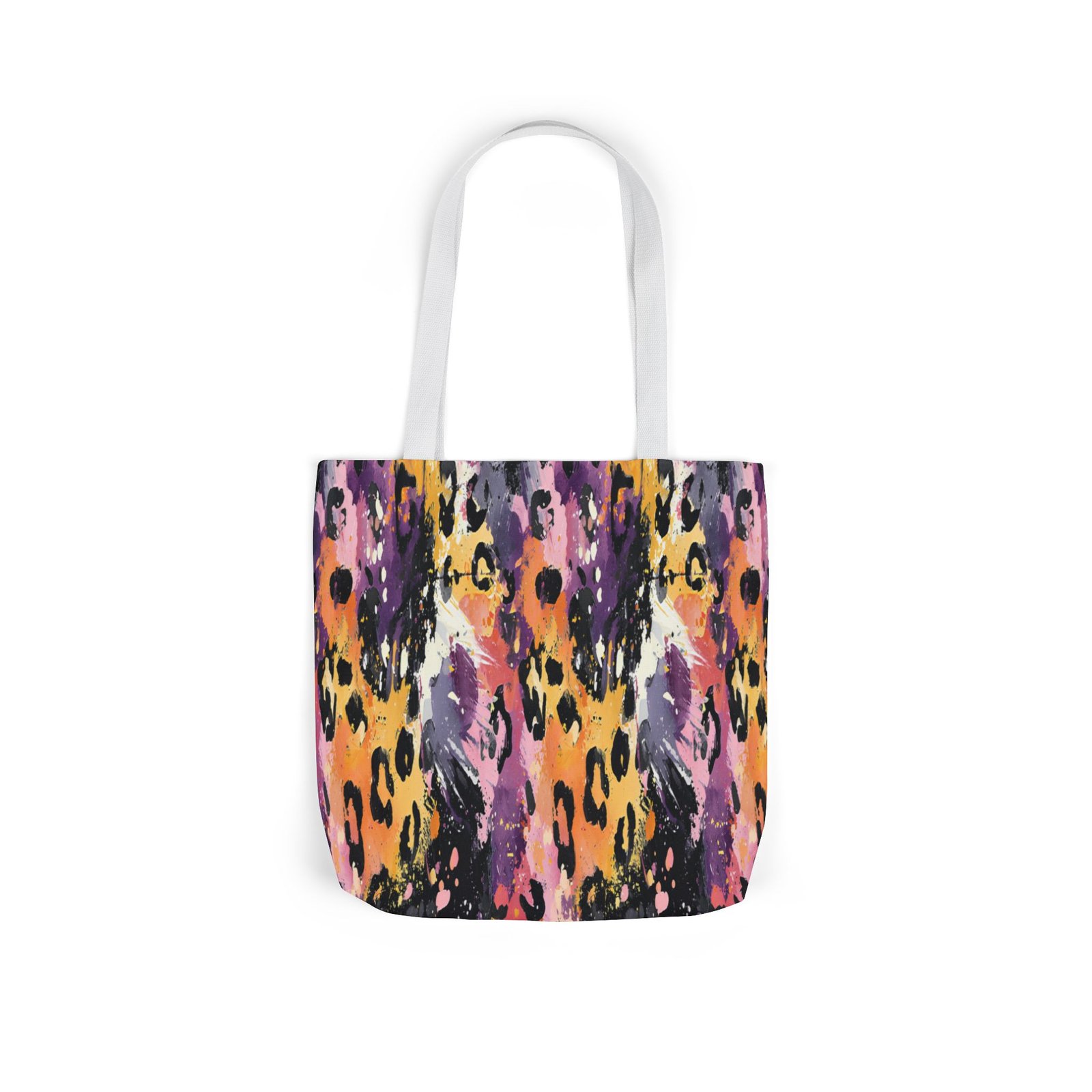 Vibrant Leopard Print Canvas Tote Bag, Colorful Shopping Bag, Stylish Everyday Tote, Eco-Friendly Gift, Beach or Grocery Bag - Image 40