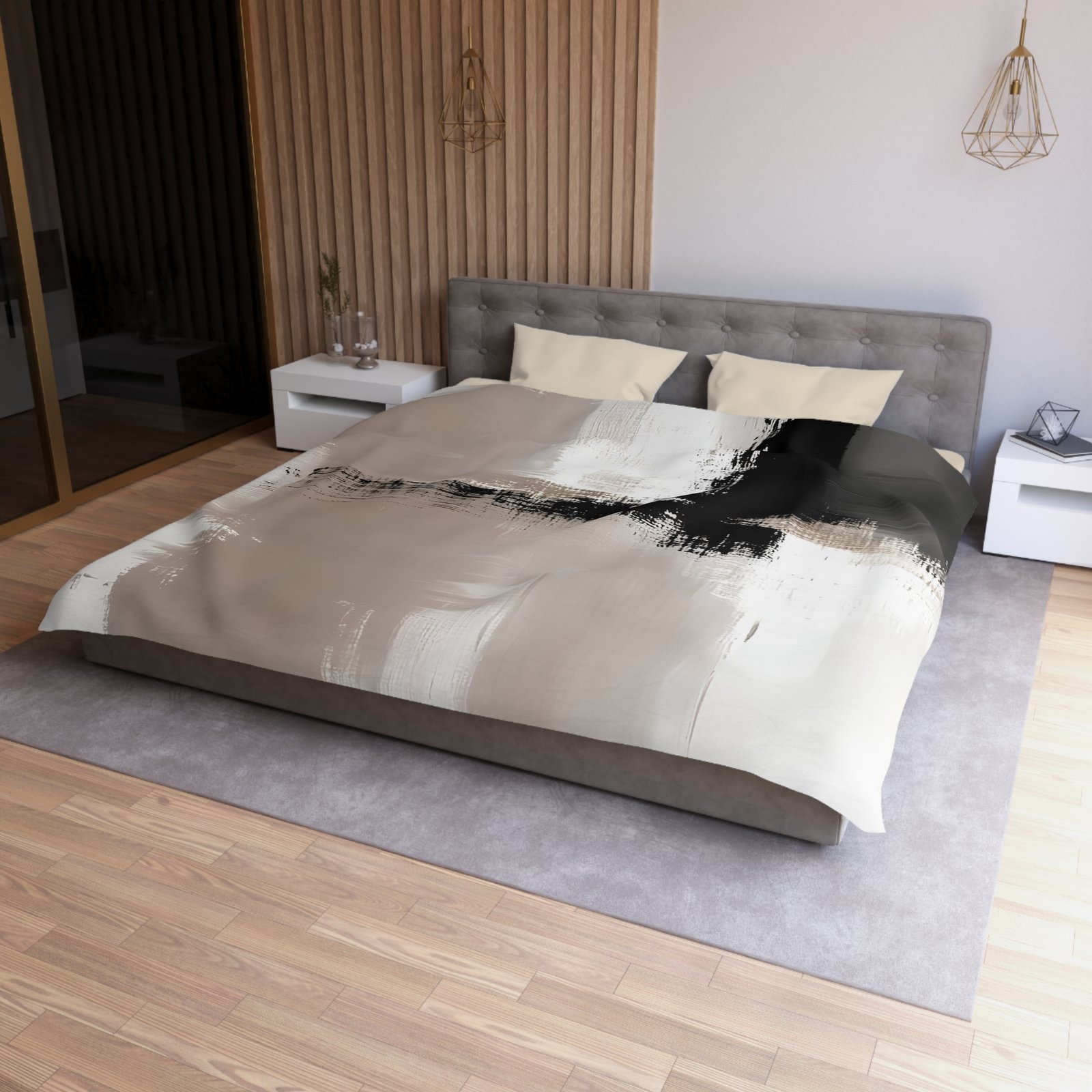 Stylish Microfiber Duvet Cover, Modern Abstract Bedding, Cozy Home Decor, Minimalist Bedroom, Art-Inspired Comforter - Image 15