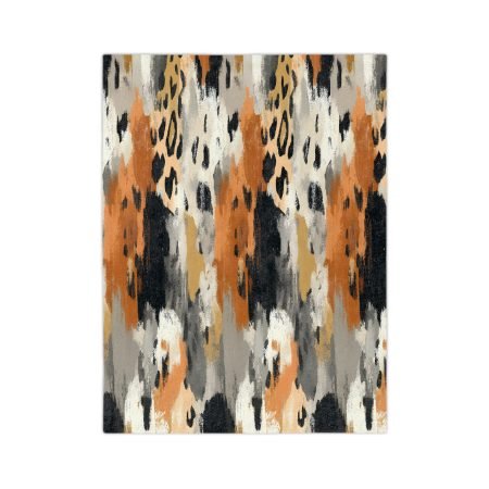 Chic Velveteen Microfiber Blanket | Luxurious Throw for Home Décor, Perfect for Gifts, Cozy Nights, Animal Print Lovers, Decorative Accent