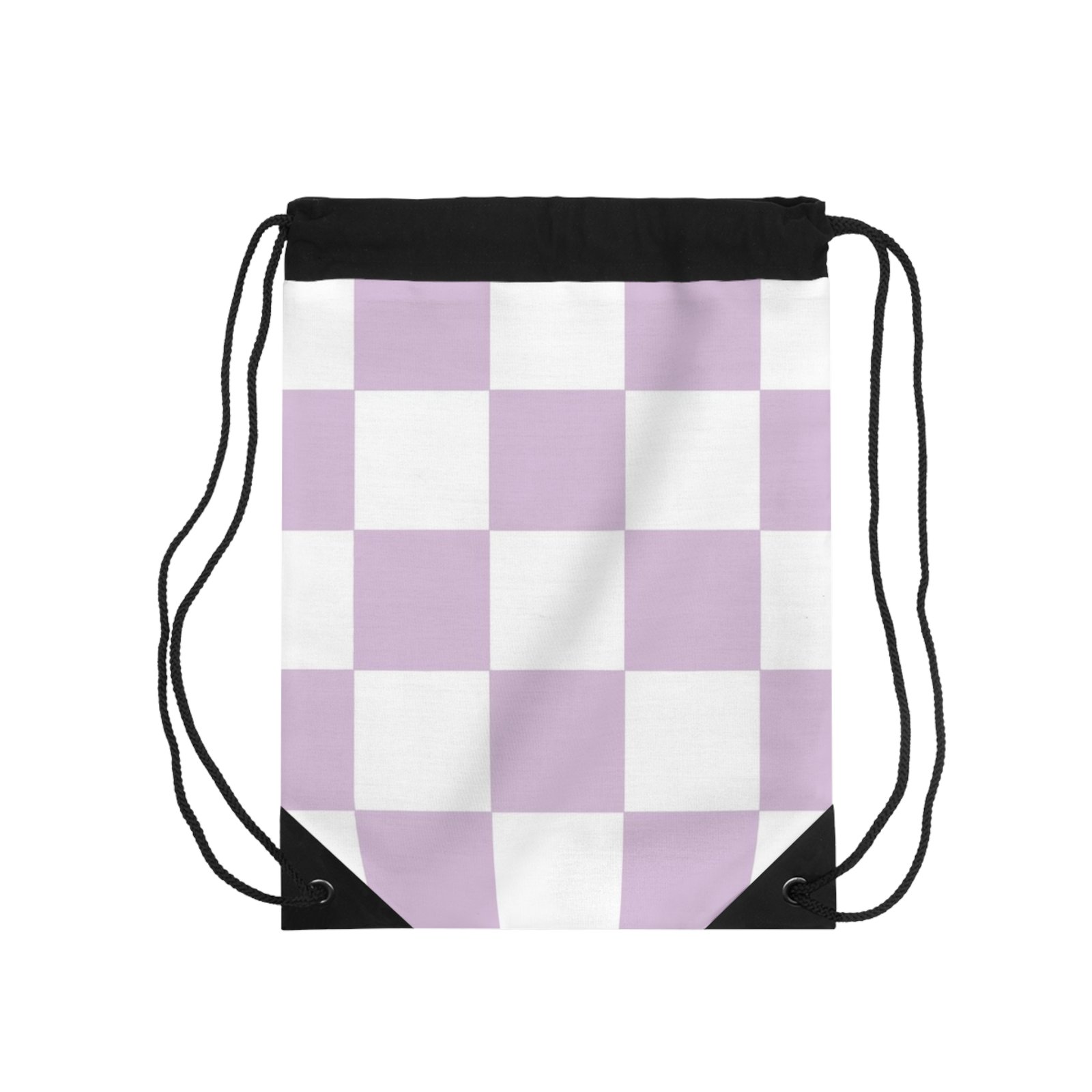 Chic Checkerboard Drawstring Bag for Trendy On-the-Go Style, Gym Drawstring Backpack, Weekend Gear, Cute Travel Companion, Gift for Her