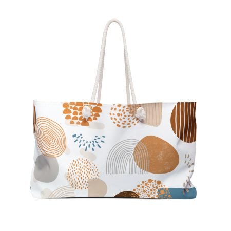 Stylish Weekender Bag with Abstract Design, Travel Tote, Summer Essentials, Beach Bag, Weekend Getaway, Gift for Her