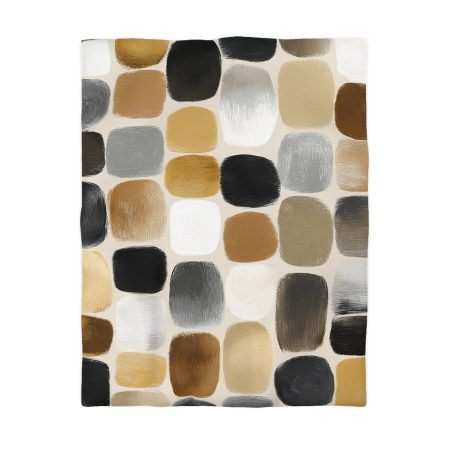 Chic Microfiber Duvet Cover - Modern Geometric Design for Cozy Bedrooms, Stylish Bedding, Comforter Set, Home Decor, Gift for Her