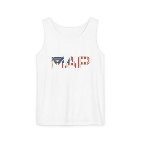 Patriotic Map Tank Top, Unisex Summer Shirt, 4th of July Attire, Casual Wear, Travel & Adventure Fashion