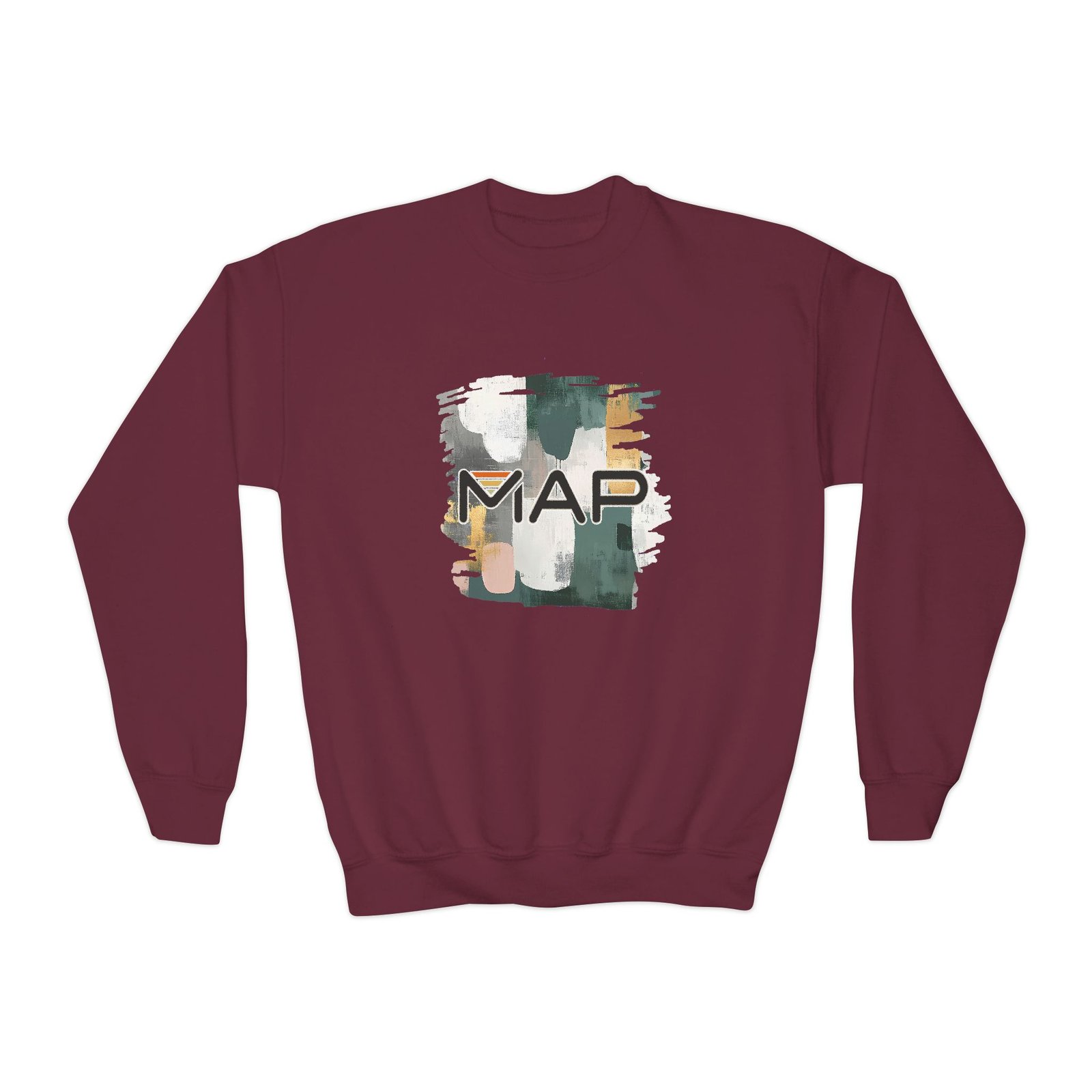 Stylish Youth Crewneck Sweatshirt with Abstract Map Design, Cozy Pullover for Teens and Kids, Perfect Gift for Holidays and Everyday Wear - Image 13