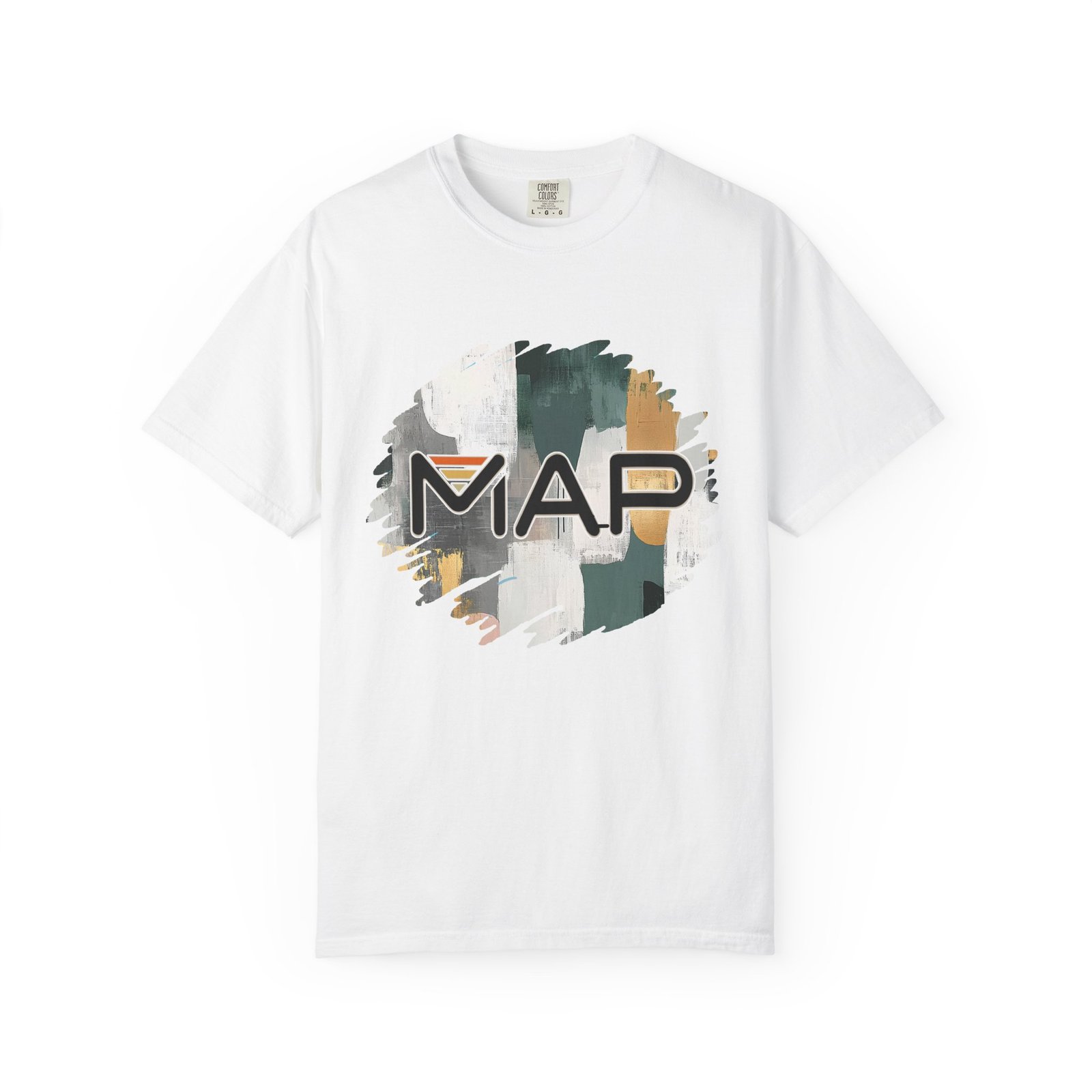 Map-Inspired Unisex Garment-Dyed T-Shirt for Travel Lovers, Casual Wear, Gifts, Outdoor Adventures, Wanderlust Fashion