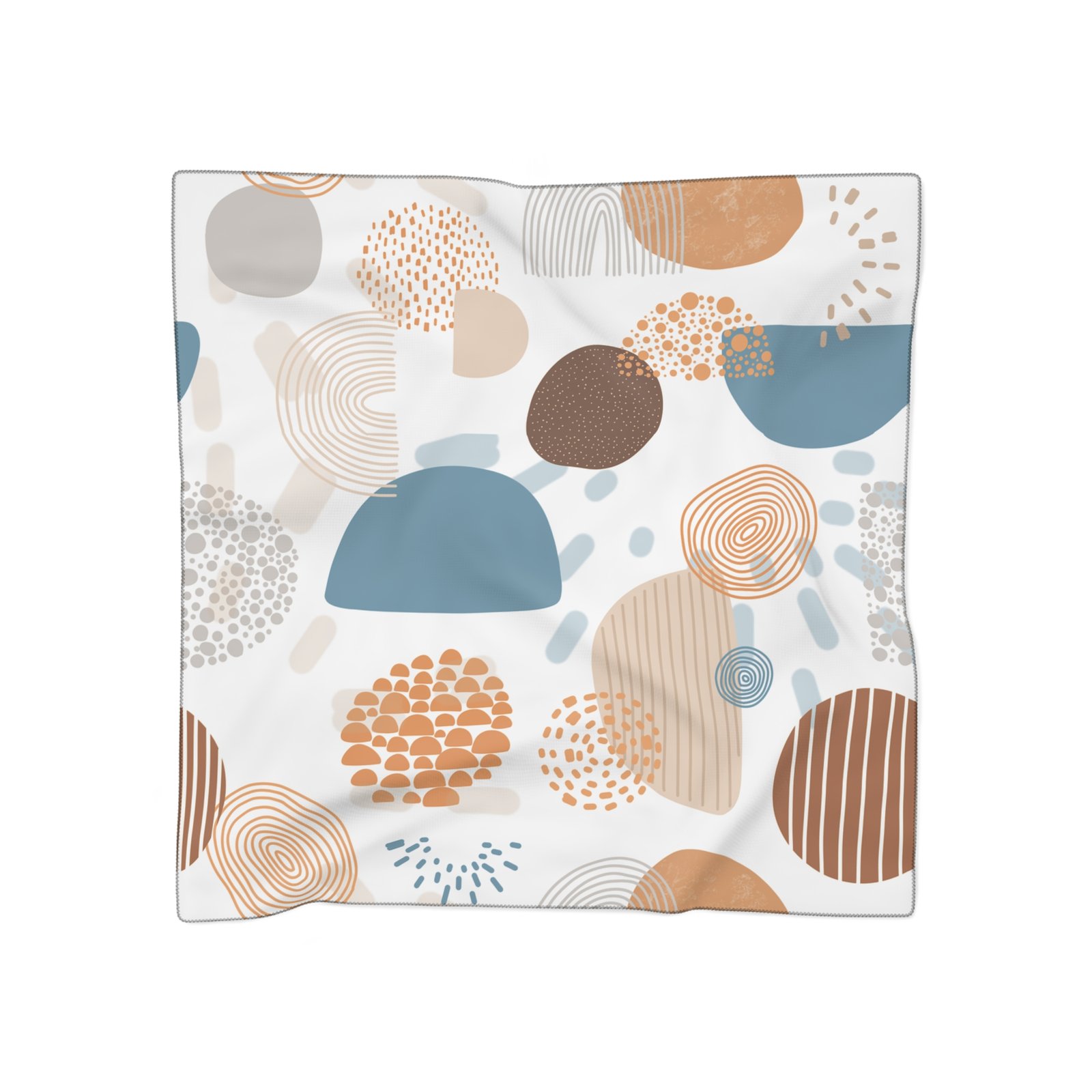 Stylish Poly Scarf, Abstract Design Scarf, Chic Fashion Scarf, Trendy Accessory, Gift for Her, Versatile Everyday Scarf - Image 4