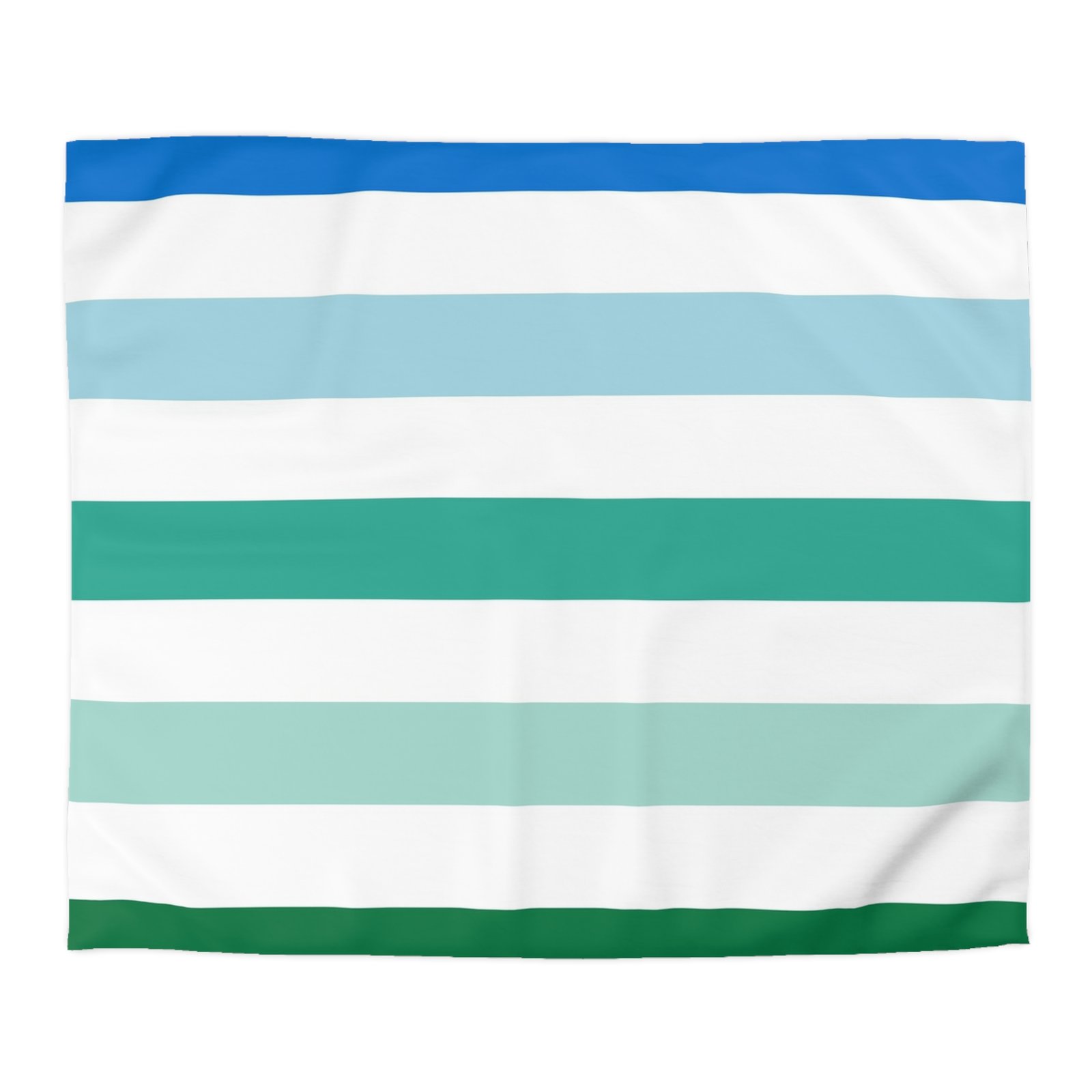 Coastal Striped Microfiber Duvet Cover | Soft Bedding for Beach Lovers | Summer Home Decor | Gift for Coastal Home | Bed Linens - Image 13