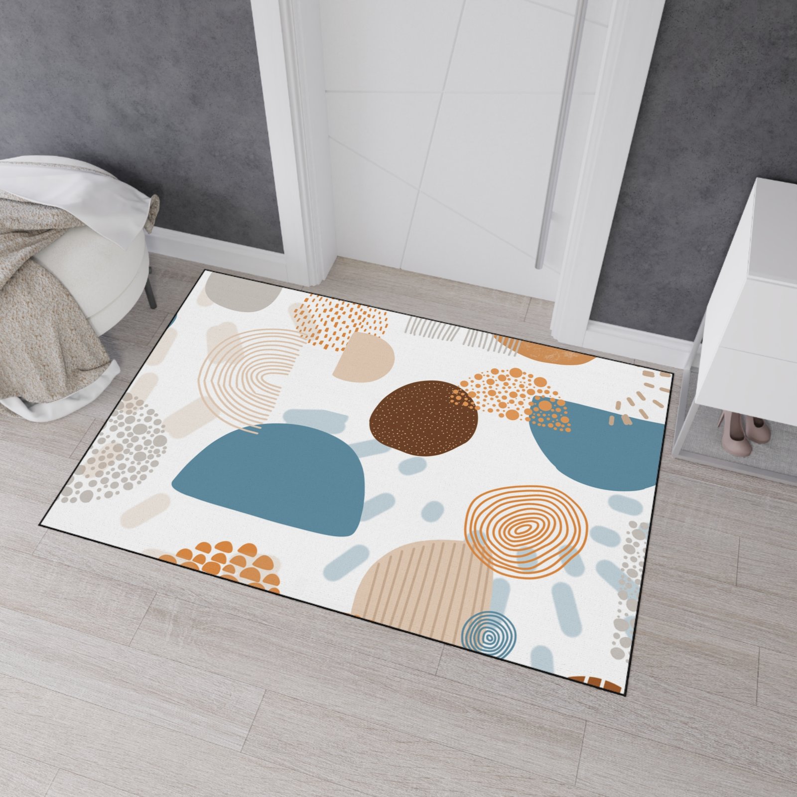 Stylish Heavy Duty Floor Mat - Durable Entryway Decor, Home Kitchen Mat, Non-Slip Area Rug, Modern Design, Versatile Indoor Use - Image 4