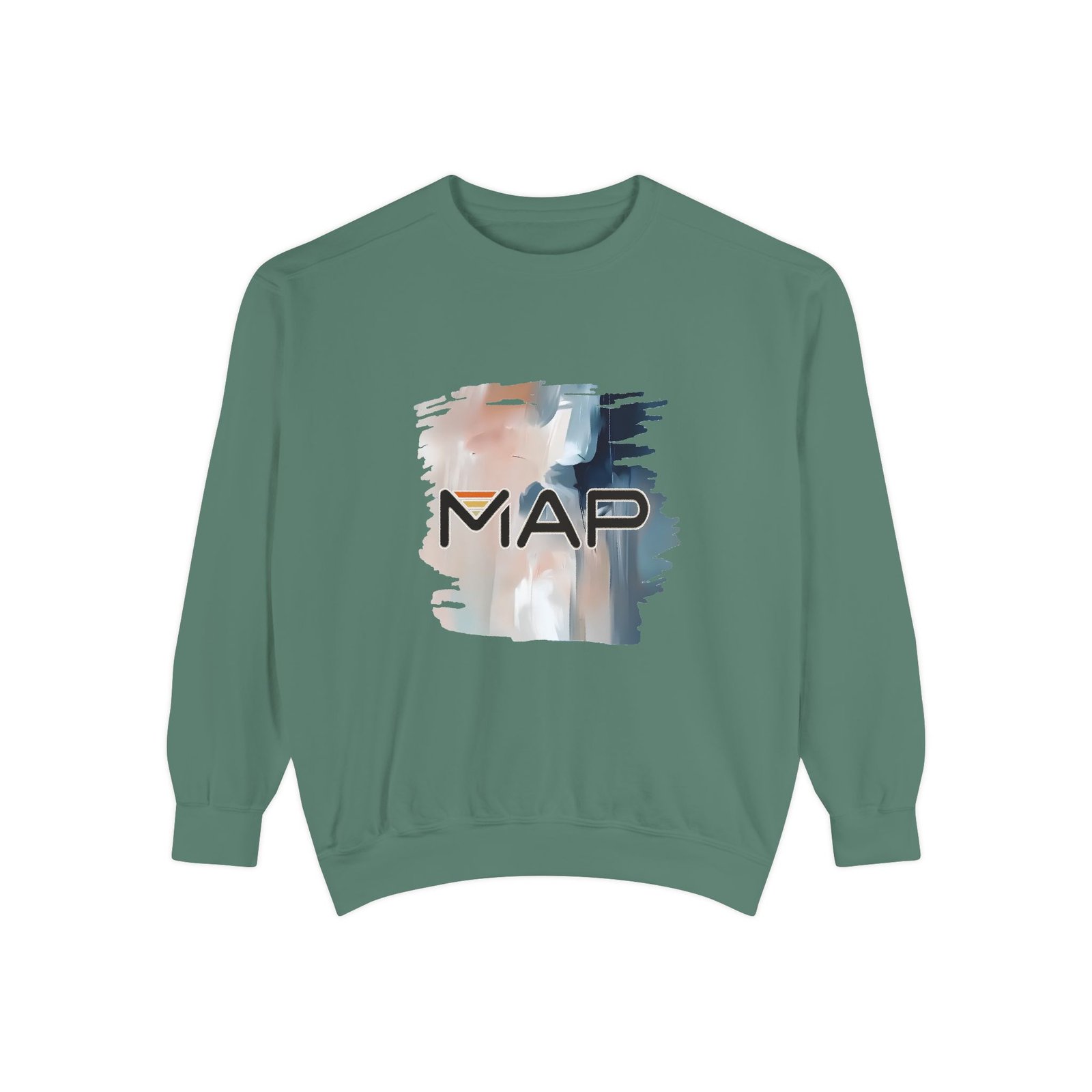 Map-Inspired Unisex Garment-Dyed Sweatshirt | Cozy Casual Wear, Perfect for Travel, Gift for Map Lovers, Fall Fashion, Unisex Sweaters - Image 17