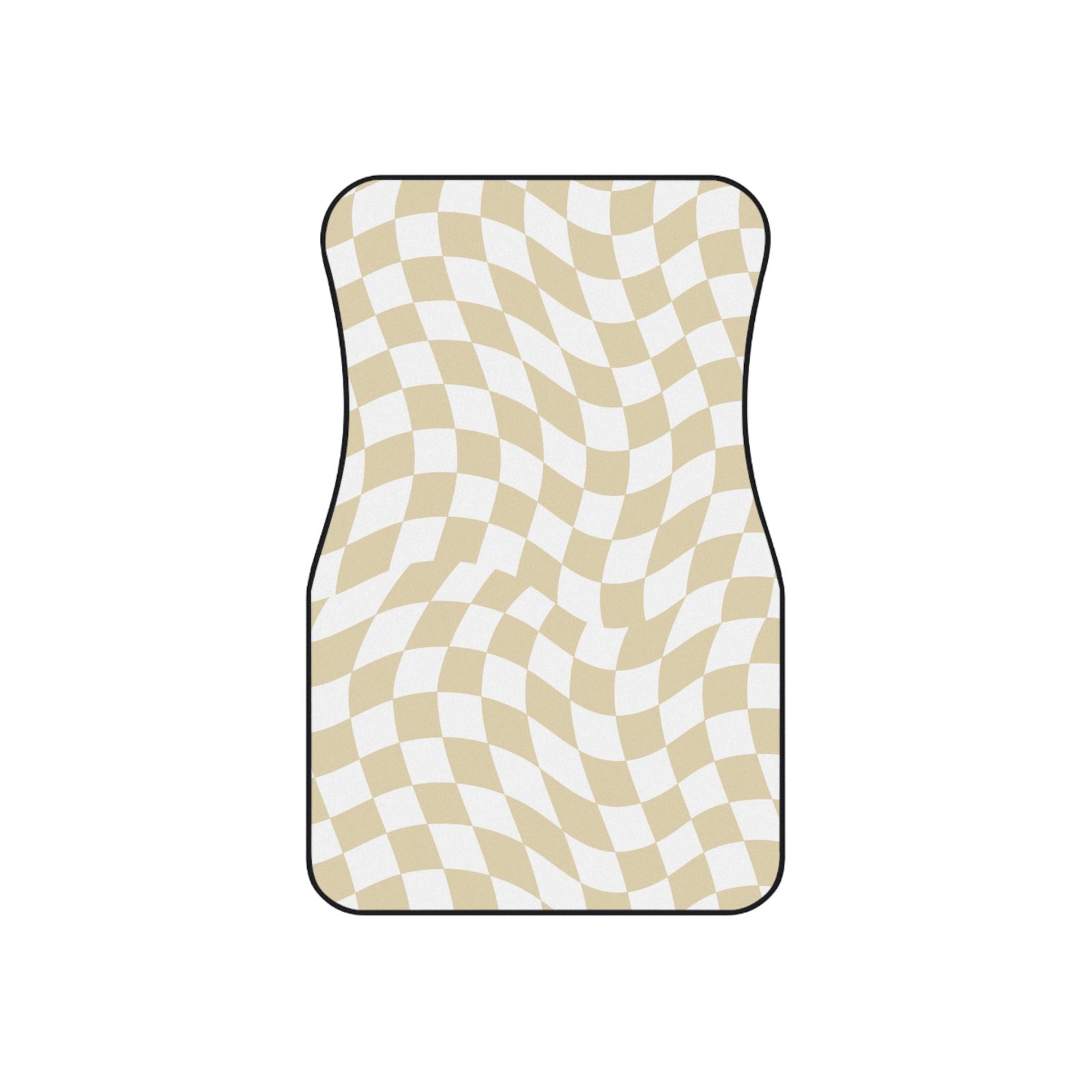 Stylish Checkered Car Mats Set, Trendy Floor Mats for Cars, Unique Car Accessories, Gift for Car Lovers, Funky Car Decor - Image 3