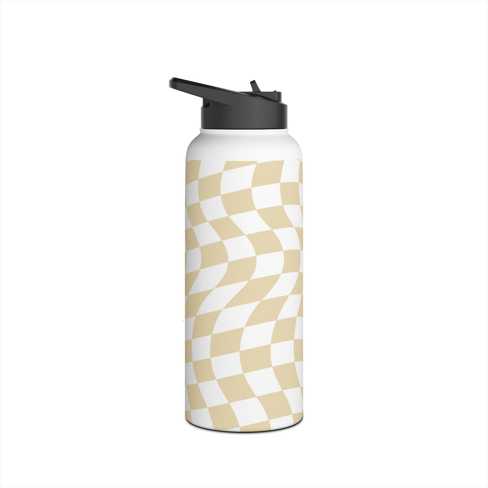 Wavy Pattern Stainless Steel Water Bottle, Stylish Hydration, Eco-Friendly Travel Mug, Unique Gift for Adventurers, Reusable Drink Container - Image 11