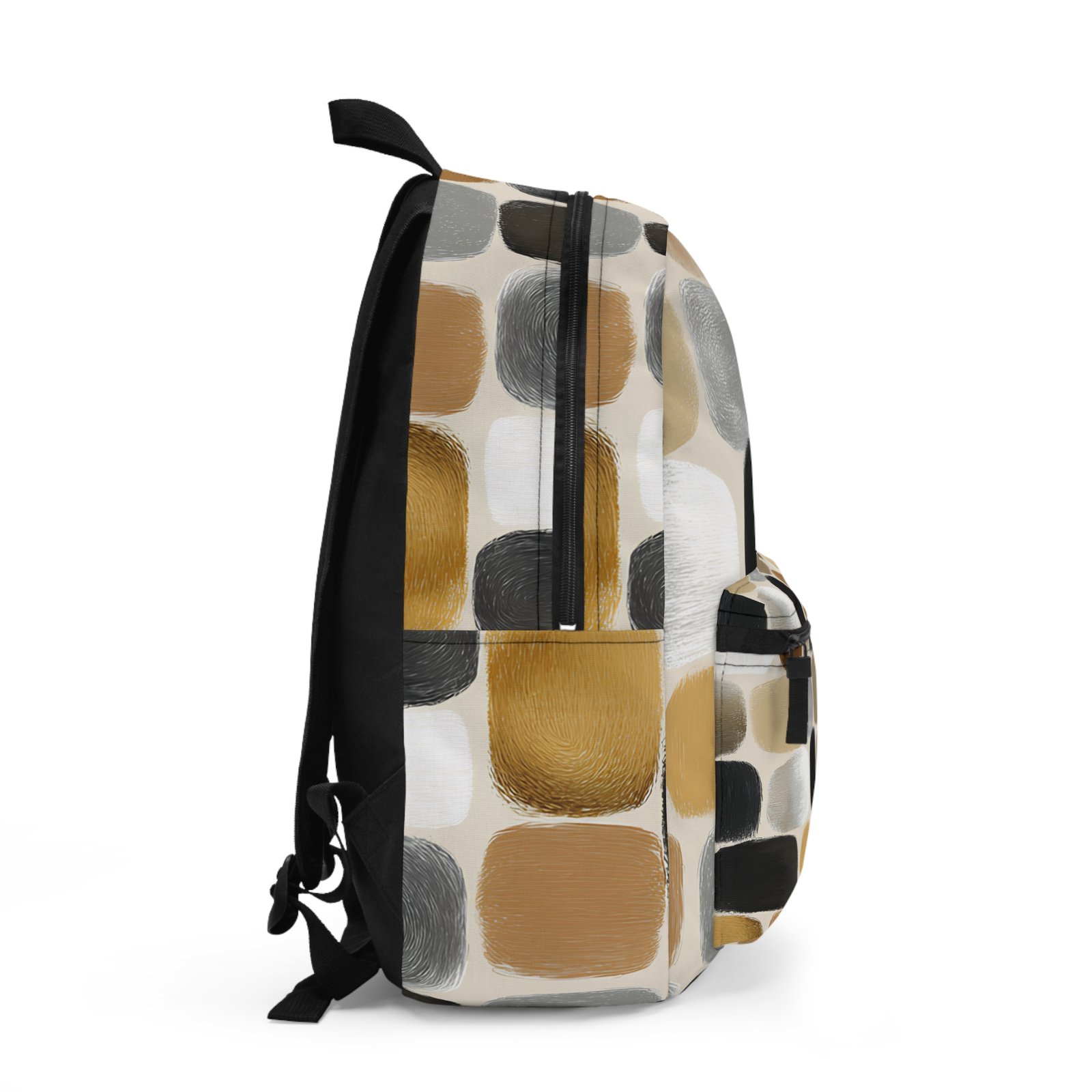 Chic Abstract Print Backpack | Stylish School Bag, Daily Use Backpack, Trendy Book Bag, Travel Ready Backpack, Unique Gift Idea - Image 2