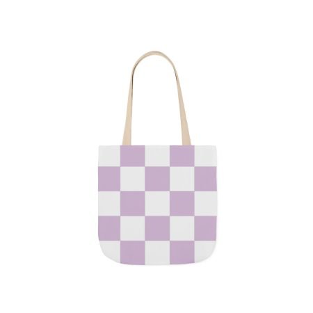 Chic Checkerboard Canvas Tote Bag, Eco-Friendly Grocery Bag, Stylish Beach Bag, Reusable Shopping Tote, Everyday Carryall