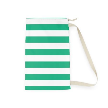 Stylish Striped Laundry Bag - Chic Home Organization, Reusable Storage Tote, Eco-Friendly Hamper, Gift for Students, Beach & Travel
