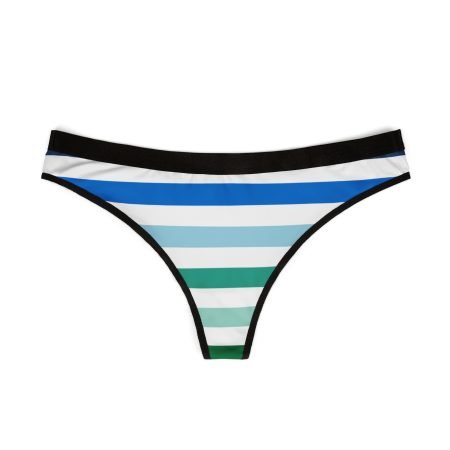 Colorful Women's Thongs, Soft Cotton Underwear, Striped Thongs, Comfortable Lingerie, Summer Essentials