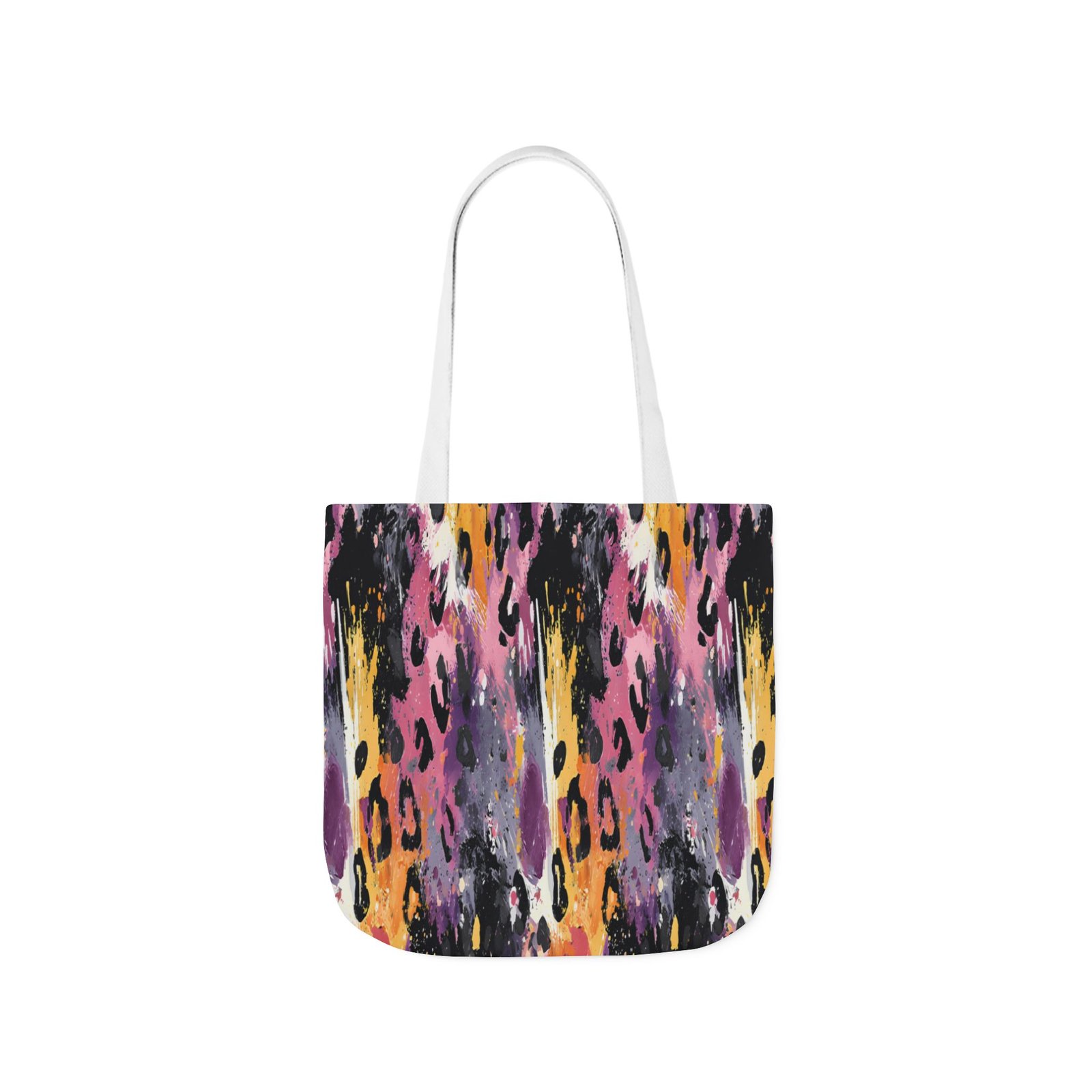 Vibrant Leopard Print Canvas Tote Bag, Colorful Shopping Bag, Stylish Everyday Tote, Eco-Friendly Gift, Beach or Grocery Bag - Image 37