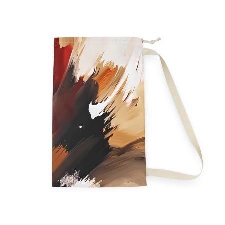 Chic Abstract Laundry Bag, Stylish Hamper, Modern Laundry Storage, Unique Gift for Students, Boho Home Decor, Laundry Day Essential