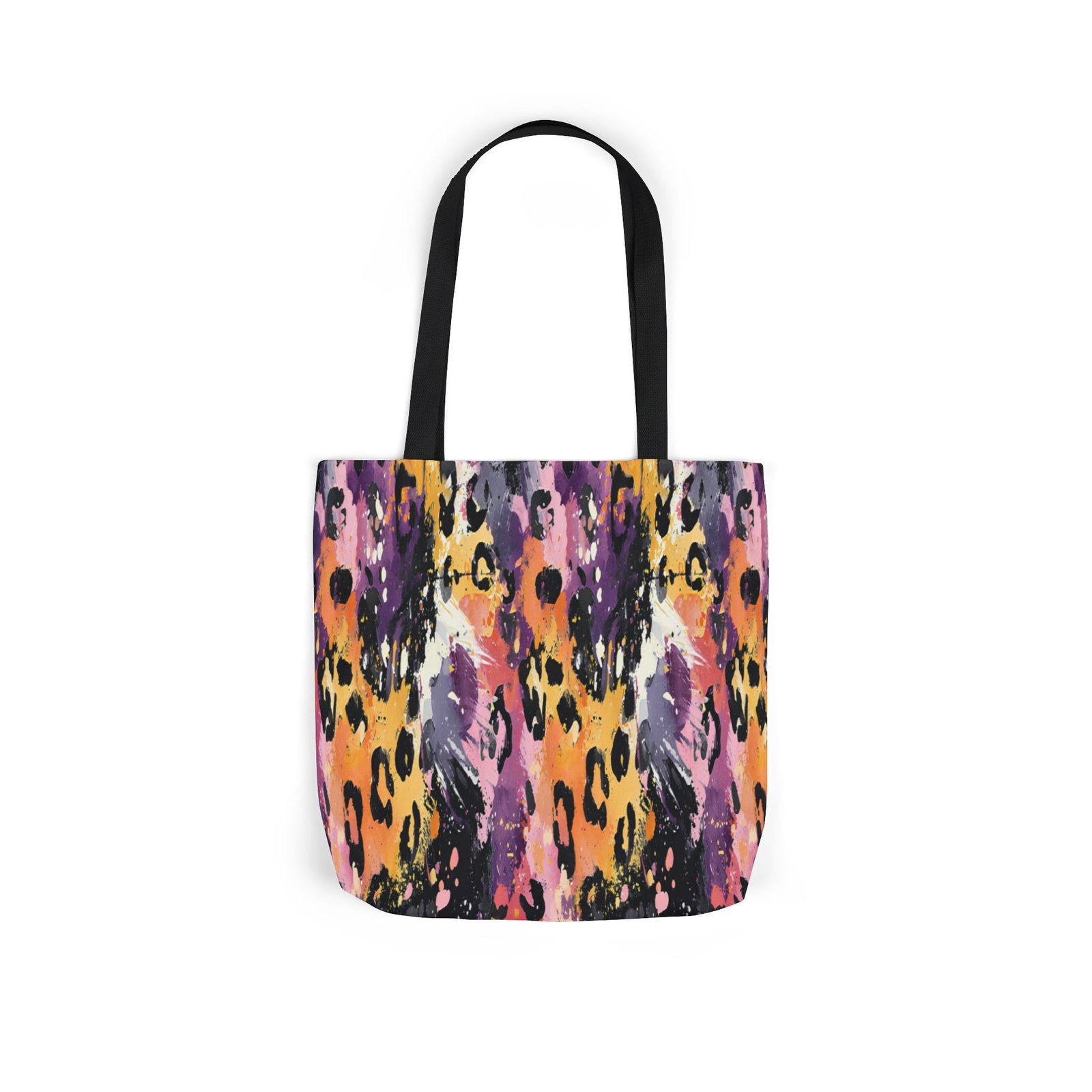 Vibrant Leopard Print Canvas Tote Bag, Colorful Shopping Bag, Stylish Everyday Tote, Eco-Friendly Gift, Beach or Grocery Bag - Image 28