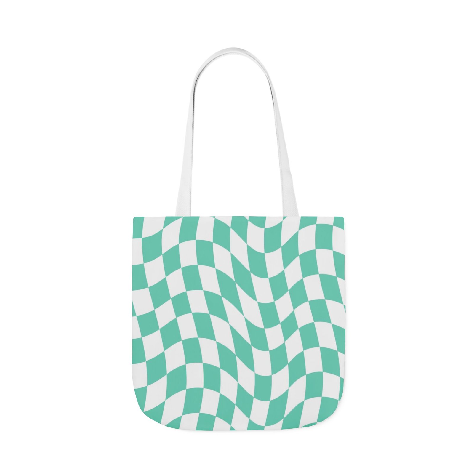 Trendy Checkered Canvas Tote Bag with 5-Color Straps, Eco-Friendly Shopping Bag, Stylish Beach Bag, Fashionable Gym Tote, Unique Gift Idea - Image 57
