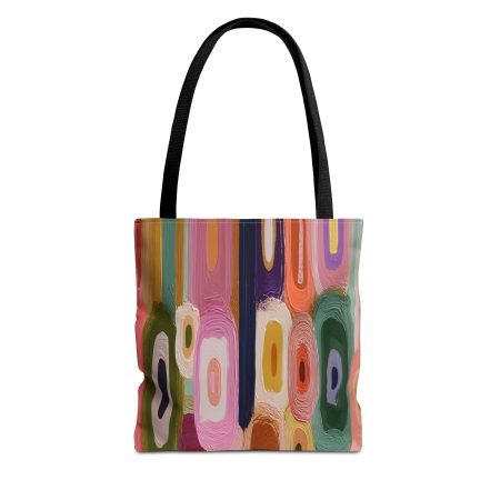 Colorful Abstract Tote Bag, Chic Handbag for Everyday Use, Stylish Beach Tote, Perfect Gift for Art Lovers, Travel Accessory