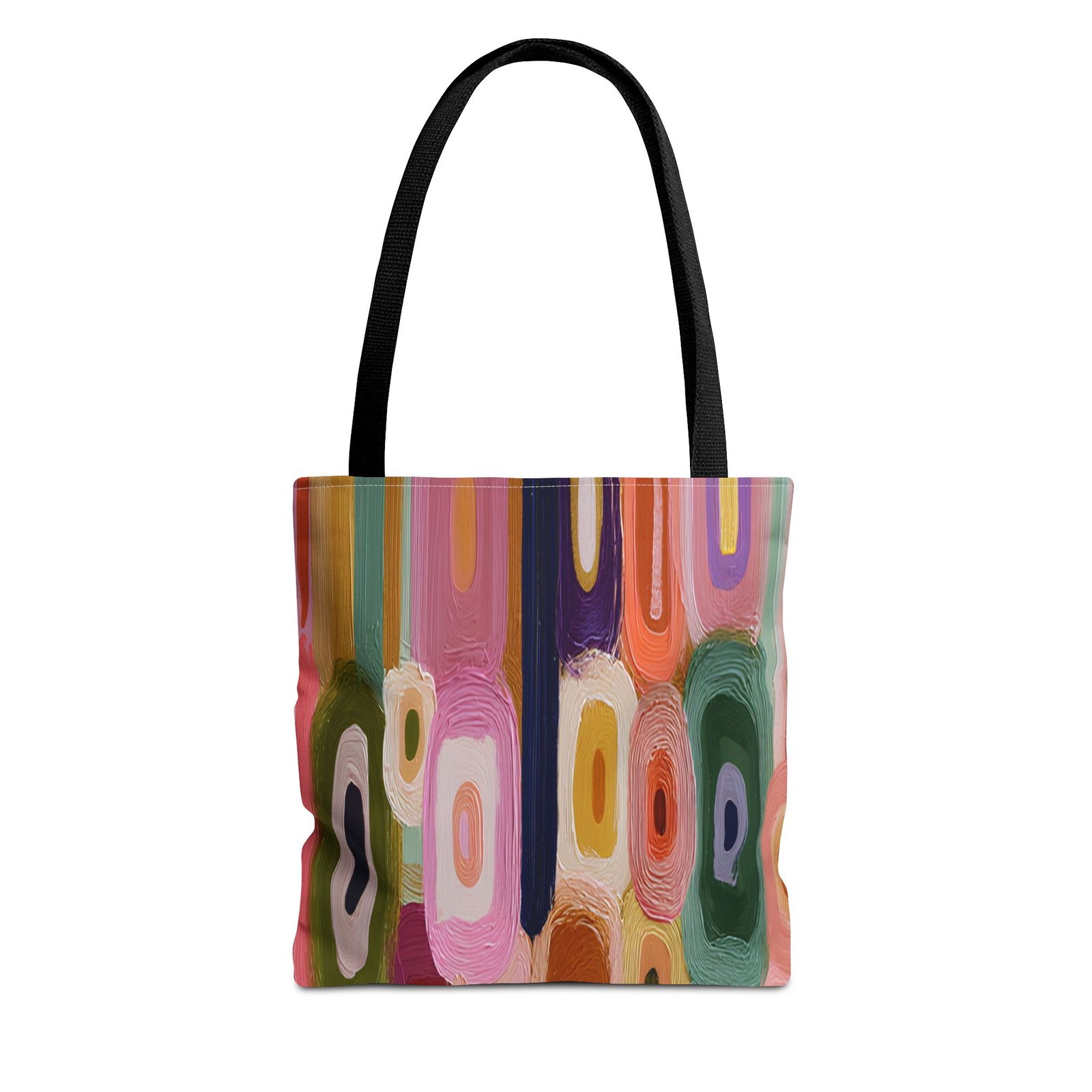 Colorful Abstract Tote Bag, Chic Handbag for Everyday Use, Stylish Beach Tote, Perfect Gift for Art Lovers, Travel Accessory