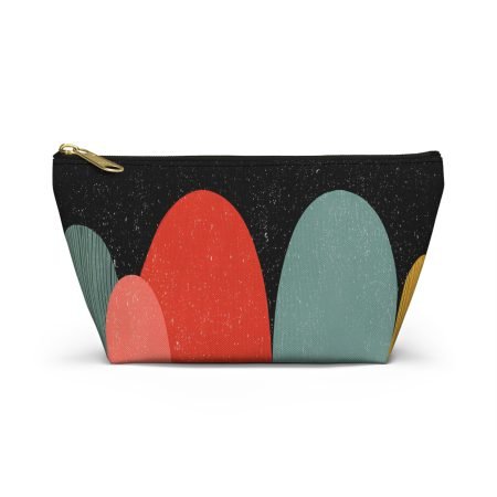 Chic Geometric Accessory Pouch | Stylish Makeup Bag, Travel Organizer, Gift for Her, Art-Inspired Clutch, Daily Essentials Case
