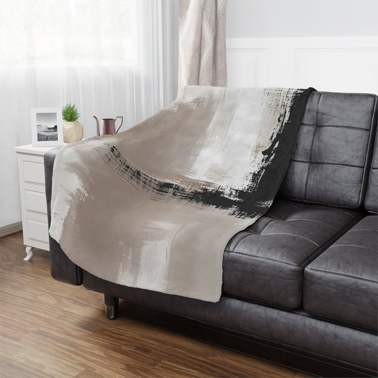 Modern Abstract Minky Blanket - Cozy Throw for Home Decor, Comfort Gift, Nursery Blanket, Stylish Soft Bedding, Minimalist Decor - Image 12